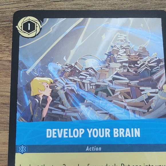 Develop Your Brain Blue Disney Lorcana Card #161 First Edition Blue - Picture 2 of 6